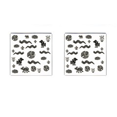 Aztecs pattern Cufflinks (Square)