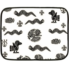 Aztecs pattern Fleece Blanket (Mini)