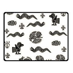 Aztecs pattern Double Sided Fleece Blanket (Small) 