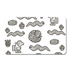 Aztecs Pattern Magnet (rectangular) by Valentinaart