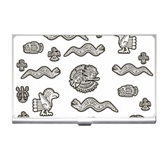 Aztecs Pattern Business Card Holders by Valentinaart