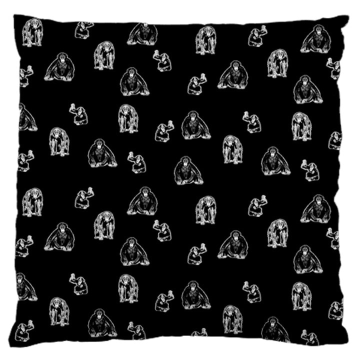 Chimpanzee Large Flano Cushion Case (Two Sides)