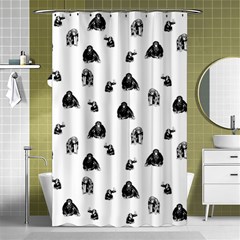 Chimpanzee Shower Curtain 48  X 72  (small)  by Valentinaart