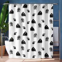 Chimpanzee Shower Curtain 60  X 72  (medium)  by Valentinaart