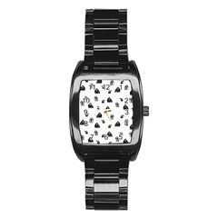 Chimpanzee Stainless Steel Barrel Watch by Valentinaart