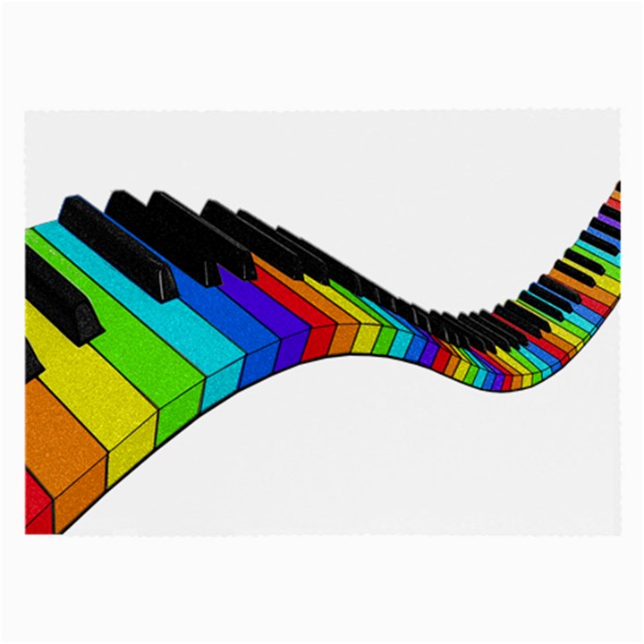 Rainbow piano  Large Glasses Cloth (2-Side)