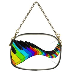 Rainbow Piano  Chain Purses (one Side)  by Valentinaart