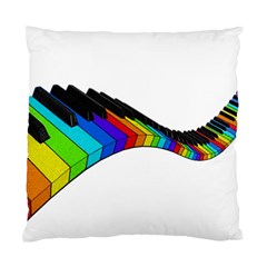 Rainbow Piano  Standard Cushion Case (one Side) by Valentinaart