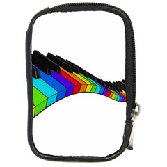 Rainbow Piano  Compact Camera Cases by Valentinaart