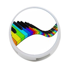 Rainbow Piano  4-port Usb Hub (two Sides)  by Valentinaart