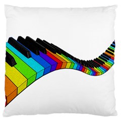 Rainbow Piano  Standard Flano Cushion Case (two Sides) by Valentinaart