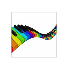 Rainbow Piano  Satin Bandana Scarf by Valentinaart