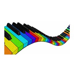 Rainbow Piano  Satin Wrap by Valentinaart