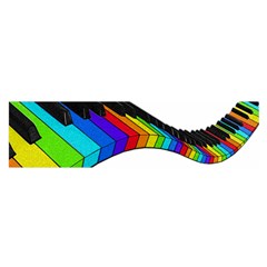 Rainbow Piano  Satin Scarf (oblong) by Valentinaart