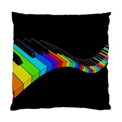 Rainbow Piano  Standard Cushion Case (two Sides) by Valentinaart