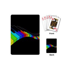 Rainbow Piano  Playing Cards (mini)  by Valentinaart