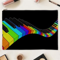 Rainbow Piano  Cosmetic Bag (xxxl)  by Valentinaart