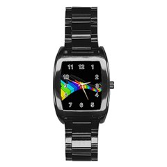 Rainbow Piano  Stainless Steel Barrel Watch by Valentinaart