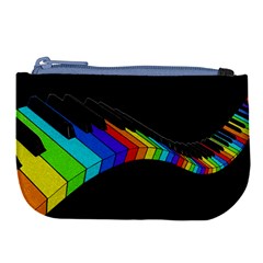 Rainbow Piano  Large Coin Purse by Valentinaart