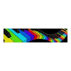 Rainbow Piano  Velvet Scrunchie by Valentinaart