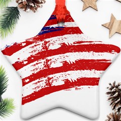 American Flag Ornament (star) by Valentinaart