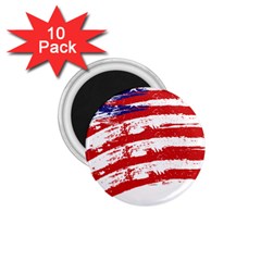 American Flag 1 75  Magnets (10 Pack)  by Valentinaart