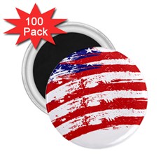 American Flag 2 25  Magnets (100 Pack)  by Valentinaart