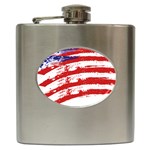 American flag Hip Flask (6 oz) Front