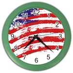 American flag Color Wall Clocks Front