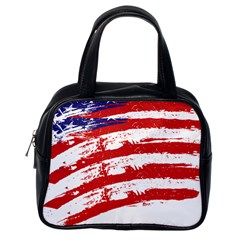 American Flag Classic Handbags (one Side) by Valentinaart