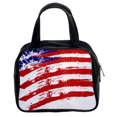 American Flag Classic Handbags (2 Sides) by Valentinaart