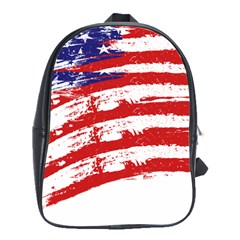 American Flag School Bags(large)  by Valentinaart