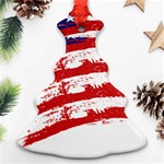 American flag Christmas Tree Ornament (Two Sides) Front