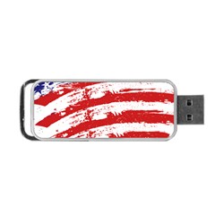 American Flag Portable Usb Flash (two Sides) by Valentinaart