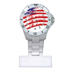 American Flag Plastic Nurses Watch by Valentinaart