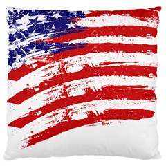 American Flag Standard Flano Cushion Case (one Side) by Valentinaart