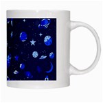 Space pattern White Mugs Right