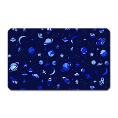 Space Pattern Magnet (rectangular) by ValentinaDesign