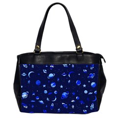 Space Pattern Office Handbags (2 Sides)  by ValentinaDesign