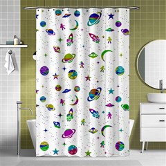 Space Pattern Shower Curtain 48  X 72  (small)  by ValentinaDesign