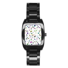 Space Pattern Stainless Steel Barrel Watch by ValentinaDesign