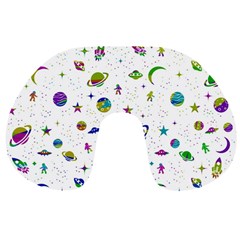 Space Pattern Travel Neck Pillows by ValentinaDesign