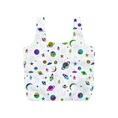 Space Pattern Full Print Recycle Bags (s)  by ValentinaDesign