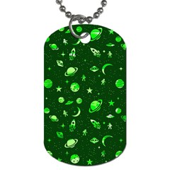 Space Pattern Dog Tag (one Side) by ValentinaDesign