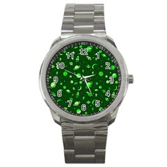 Space Pattern Sport Metal Watch by ValentinaDesign