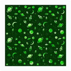 Space Pattern Medium Glasses Cloth (2-side) by ValentinaDesign