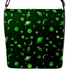 Space Pattern Flap Messenger Bag (s) by ValentinaDesign