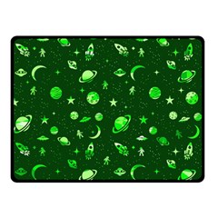 Space Pattern Double Sided Fleece Blanket (small)  by ValentinaDesign