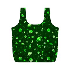 Space Pattern Full Print Recycle Bags (m)  by ValentinaDesign