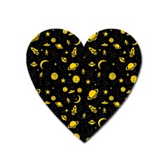 Space Pattern Heart Magnet by ValentinaDesign